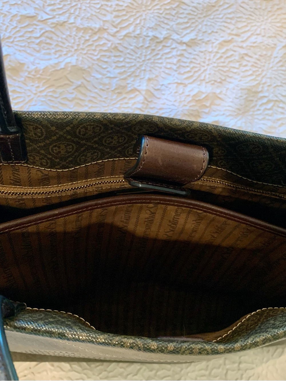 Tory Burch large Monogram logo tote NEW - Picture 6 of 8